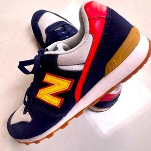 New Balance Navy, Red, Yellow Sneakers